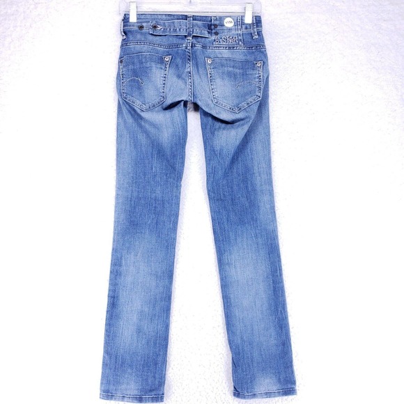 G-Star RAW Midge Straight Original Womens Size 25 Low Rise Soft Denim Pants - Picture 6 of 10